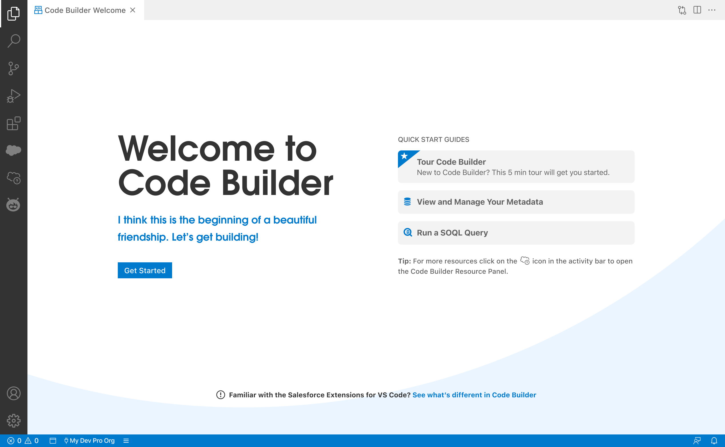 Welcome screen and entry points